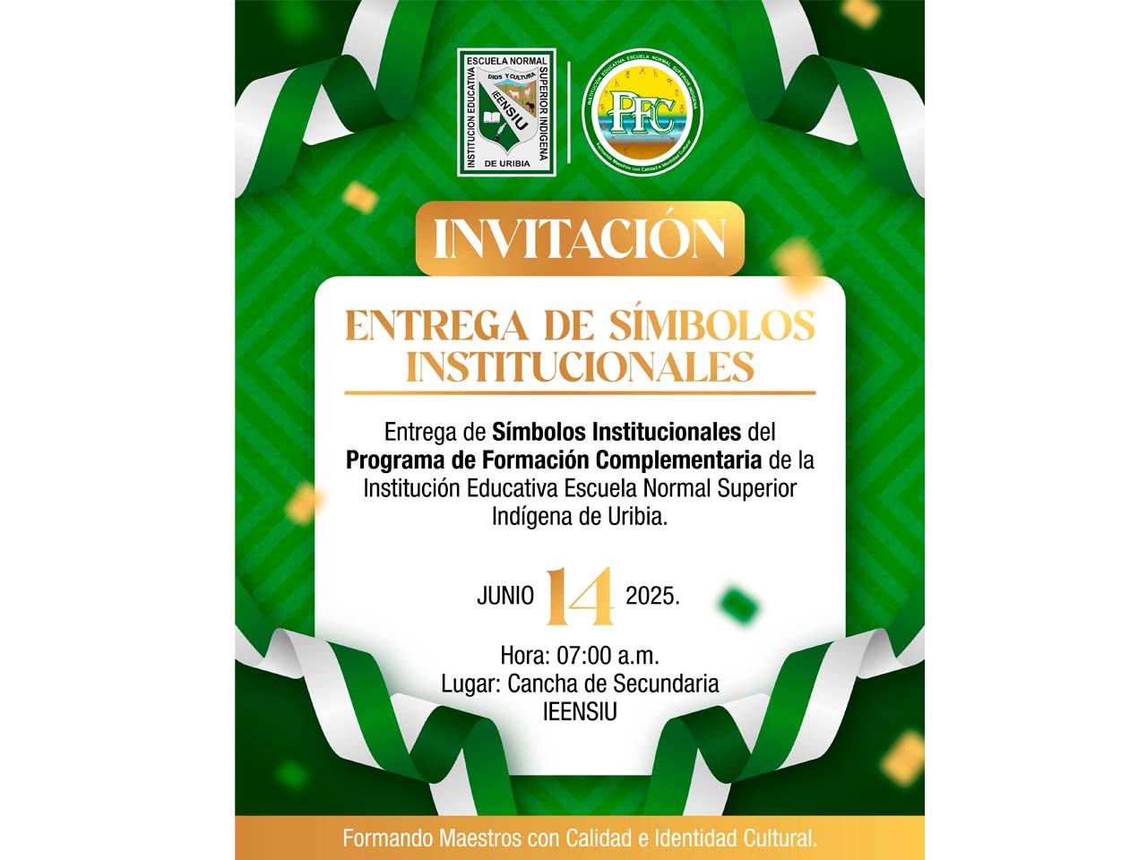 Entrega De Símbolos institucionales PFC 